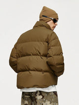 Litlookz Studio Y2K Asymmetric Puffer Jacket, view 2