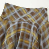 Litlookz Studio Y2K Asymmetrical Plaid Skirt, view 4