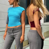 Litlookz Studio Y2K Backless Basic Top, view 2
