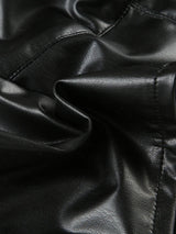 Litlookz Studio Y2K Baddie Faux Leather Crop Top, view 6