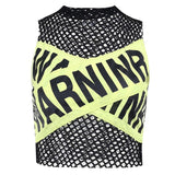 Litlookz Studio Y2K Baddie Fishnet Tank Top, view 5