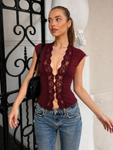 Litlookz Studio Y2K Baddie Lace Top, view 5