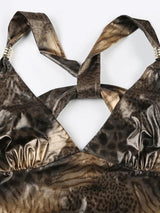 Litlookz Studio Y2K Baddie Leopard Backless Top, view 5