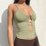 Litlookz Studio Y2K Baddie O-Ring Neck Top, view 2