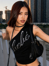 Litlookz Studio Y2K Baddie Rhinestone Top, view 2