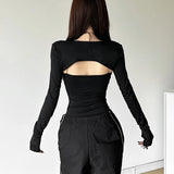 Litlookz Studio Y2K Baddie Sheer Shrug Top, view 2