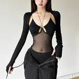 Litlookz Studio Y2K Baddie Sheer Shrug Top, view 3