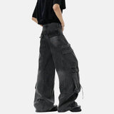 Litlookz Studio Y2K Baggy Cargo Jeans, view 2