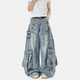 Litlookz Studio Y2K Baggy Cargo Jeans, view 3