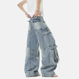 Litlookz Studio Y2K Baggy Cargo Jeans, view 4