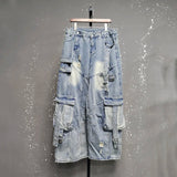 Litlookz Studio Y2K Baggy Cargo Jeans, view 5