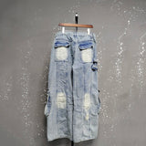 Litlookz Studio Y2K Baggy Cargo Jeans, view 6