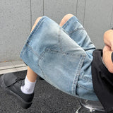 Litlookz Studio Y2K Baggy Washed Denim Shorts, view 2