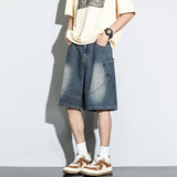 Litlookz Studio Y2K Baggy Washed Denim Shorts, view 3