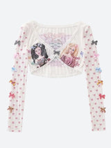 Litlookz Studio Y2K Barbie Crop Top, view 4