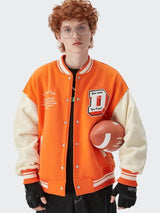 Litlookz Studio Y2K Baseball Varsity Jacket, view 3