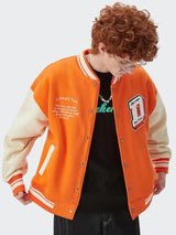 Litlookz Studio Y2K Baseball Varsity Jacket, view 4