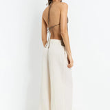 Litlookz Studio Y2K Beaded Chiffon Backless Top, view 4