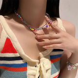 Litlookz Studio Y2K Beaded Pin Necklace, view 3
