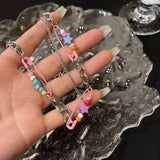 Litlookz Studio Y2K Beaded Pin Necklace, view 4