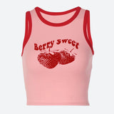 Litlookz Studio Y2K Berry Sweet Crop Top, view 2