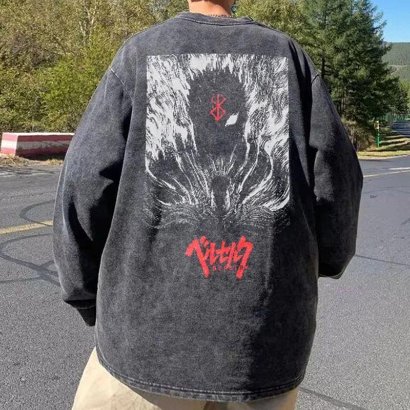 Litlookz Studio Y2K Berserk Printed Sweatshirt