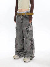 Litlookz Studio Y2K Big Pockets Cargo Jeans, view 3