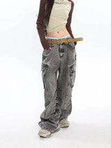 Litlookz Studio Y2K Big Pockets Cargo Jeans, view 5