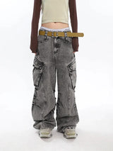 Litlookz Studio Y2K Big Pockets Cargo Jeans, view 6