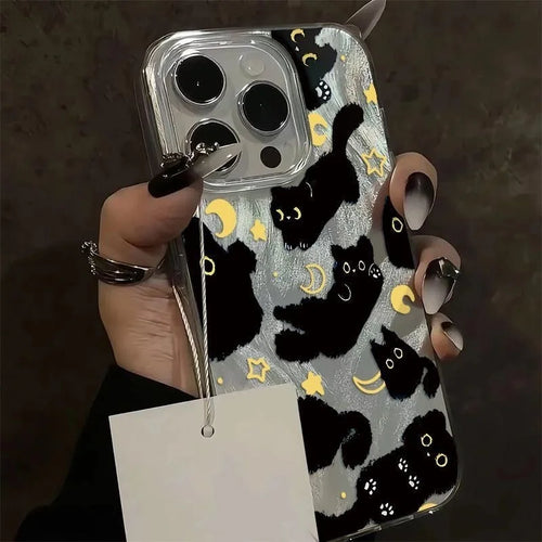 Litlookz Studio Y2K Black Cat Phone Case
