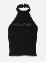 Litlookz Studio Y2K Black Halter Top, view 4