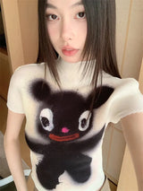 Litlookz Studio Y2K Black Monster Top, view 2