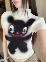 Litlookz Studio Y2K Black Monster Top, view 3
