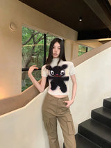 Litlookz Studio Y2K Black Monster Top, view 5