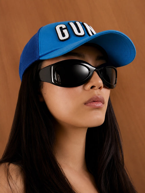 Litlookz Studio Y2K Black Wraparound Sunglasses