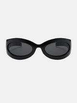 Litlookz Studio Y2K Black Wraparound Sunglasses, view 3