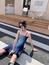 Litlookz Studio Y2K Blue Gradient Midi Dress, view 2