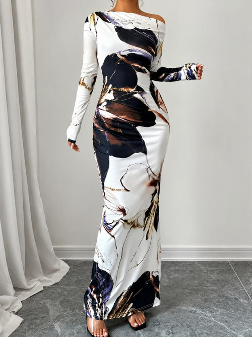Litlookz Studio Y2K Bodycon Long-Sleeve Maxi Dress