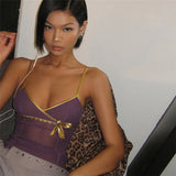 Litlookz Studio Y2K Bow Mesh Tank Top, view 4