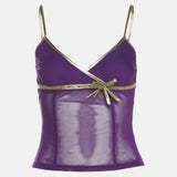 Litlookz Studio Y2K Bow Mesh Tank Top, view 5