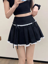 Litlookz Studio Y2K Bow Pleated Mini Skirt, view 2