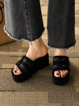Litlookz Studio Y2K Buckle Platform Sandals, view 5