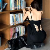 Litlookz Studio Y2K Butterfly Back Maxi Dress, view 4