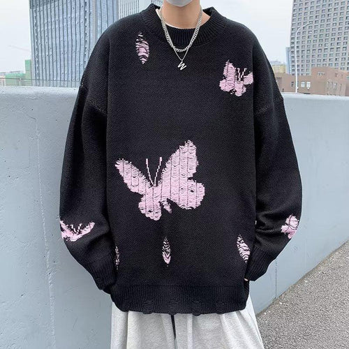 Litlookz Studio Y2K Butterfly Knitted Sweater