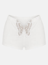 Litlookz Studio Y2K Butterfly Lace Shorts, view 4