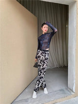 Litlookz Studio Y2K Butterfly Mesh Top, view 5