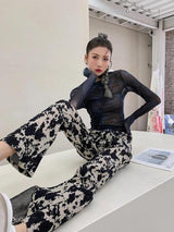 Litlookz Studio Y2K Butterfly Mesh Top, view 6