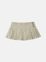 Litlookz Studio Y2K Button Mini Skirt, view 5