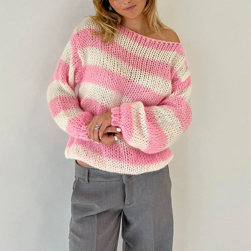 Litlookz Studio Y2K Cable Knit Sweater