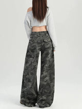 Litlookz Studio Y2K Camo Baggy Jeans, view 2